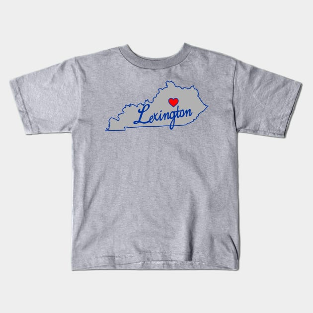 Heart of Kentucky Kids T-Shirt by LocalZonly